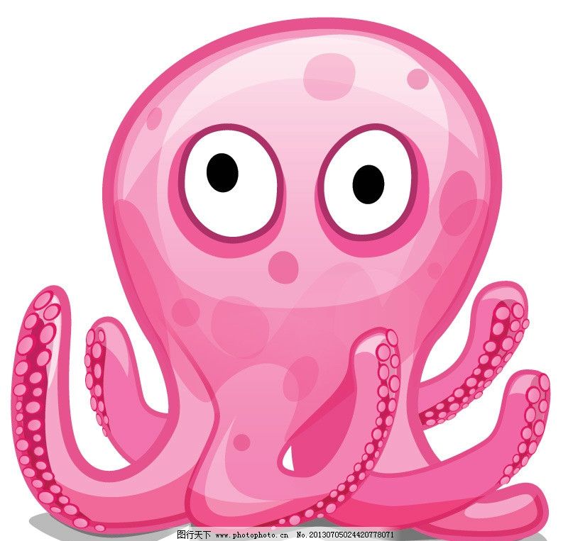 卡通章鱼图片