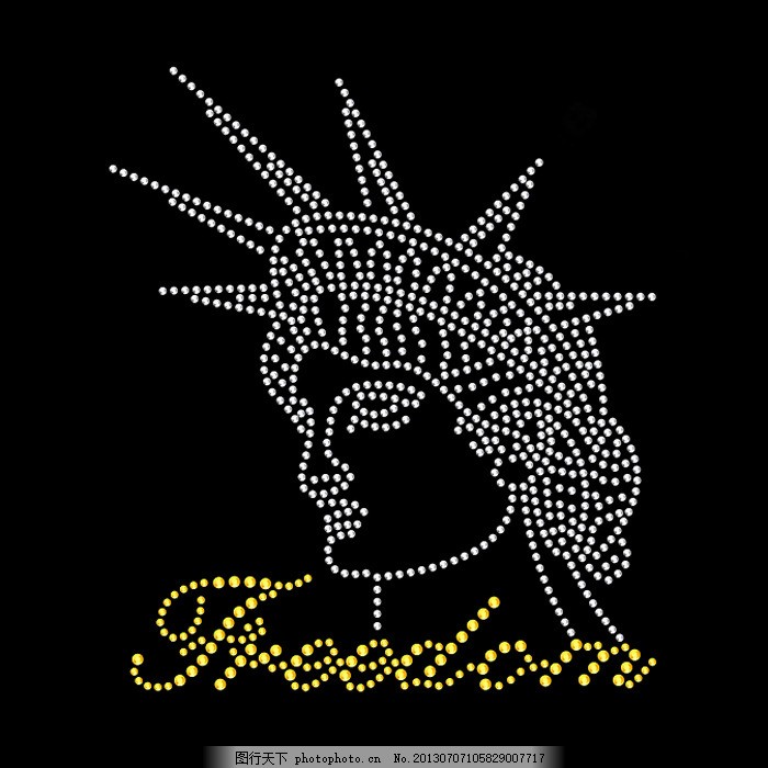 烫钻 女神 文字 英文 免费素材