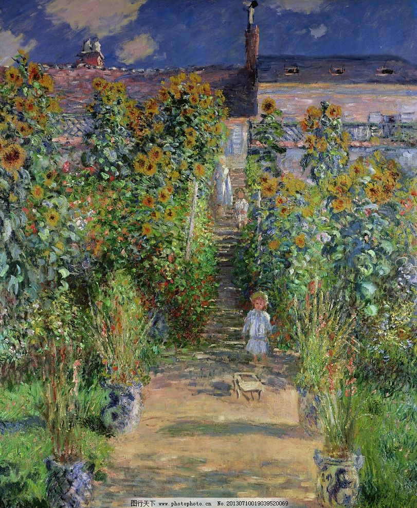 没有画完的画莫奈向日葵|没有画完的画--莫奈--向日葵