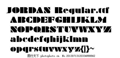 JORDAN 英文字体下载