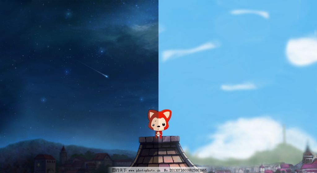 阿狸 白天 夜晚 屋顶 壁纸 其他 动漫动画 设计 28dpi png_皮皮网 阿狸 白天 夜晚 屋顶 壁纸 其他 动漫动画 设计 28dpi png