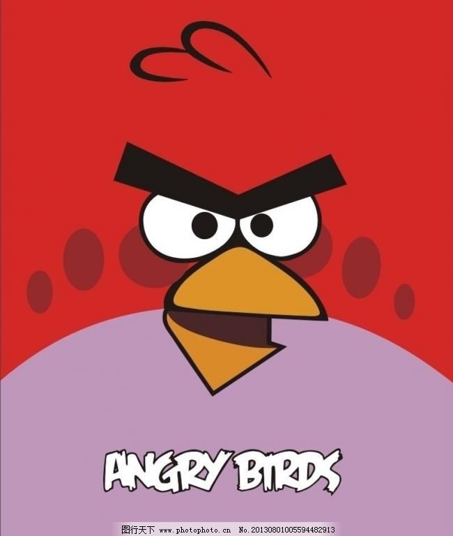 愤怒的小鸟 小红鸟图片,愤怒的小鸟免费下载 红