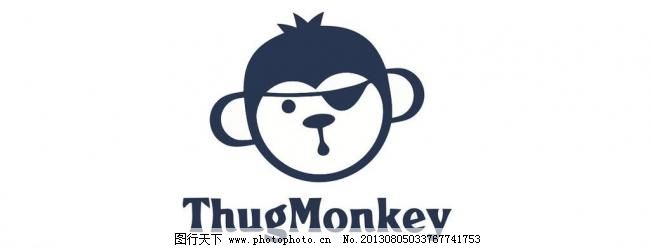 猴子logo图片_logo设计_PSD分层_图行天下图