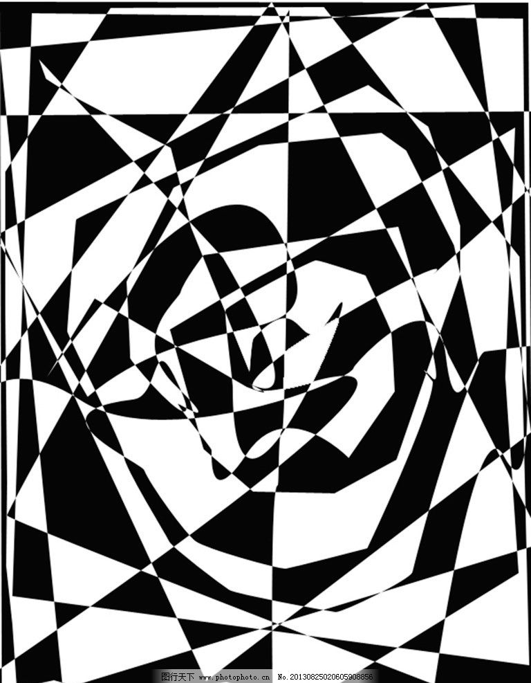 黑白花纹 抽象 背景 分割 抽象底纹 底纹边框