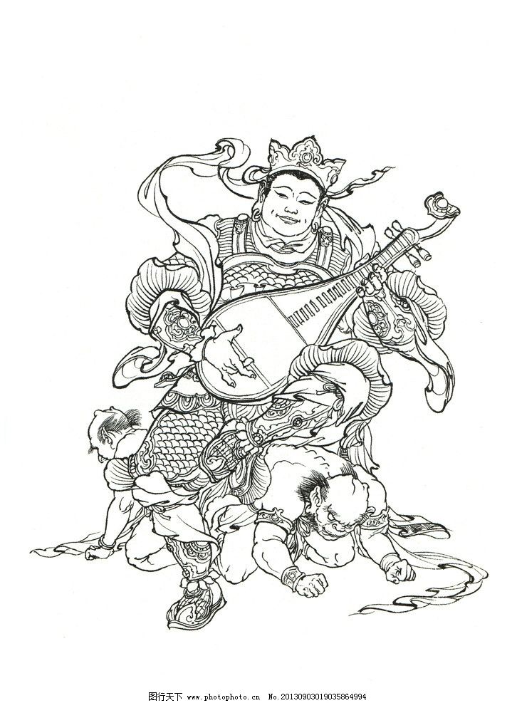 东方持国天王图片