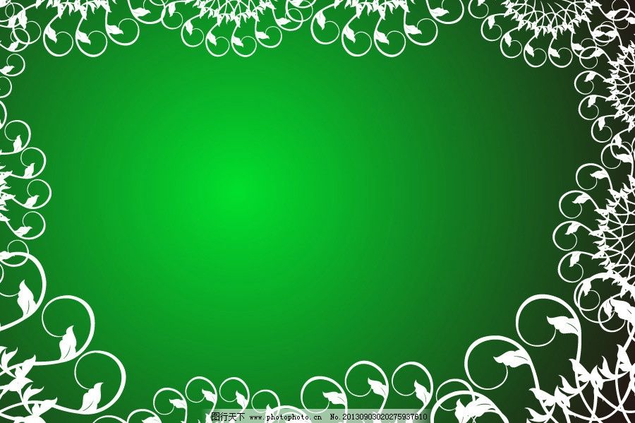 花纹 花朵 花朵背景 绿色背景 花纹花边花藤 底纹花纹 边框底纹 现代