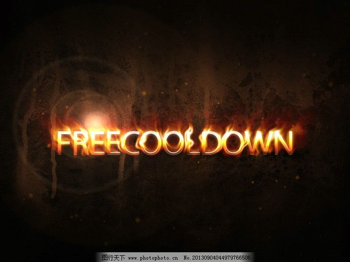 AE 火焰文字图片