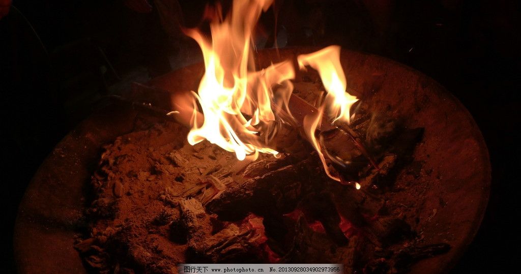火精灵图片,火焰 木材 农村 烤火 取暖 其他 自然