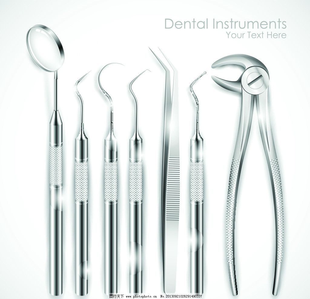 现货不锈钢牙医工具8件套 洁牙器 口腔护理 美白牙齿套装 牙科器-阿里巴巴